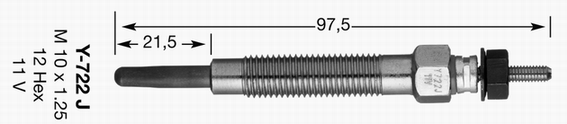 Bujie incandescenta NGK 6848